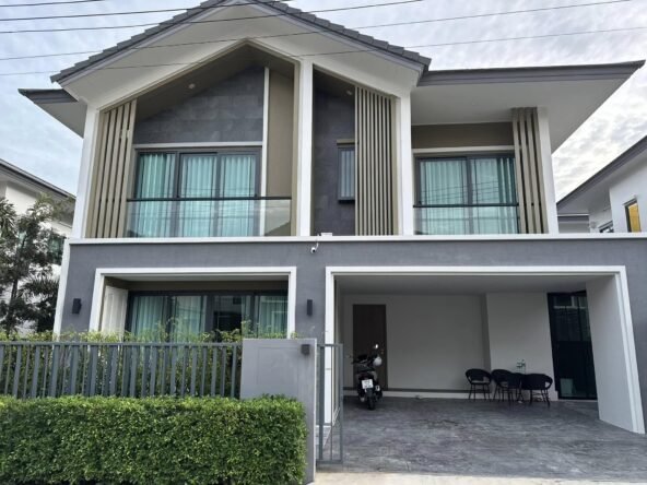 For rent: Single house, 3 bedrooms, 4 bathrooms, location: Nong Pla Lai. ให้เช่า บ้านเดี่ยว 3 ห้องนอน 4 ห้องน้ำ พิกัด หนองปลาไล