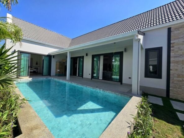 ขาย บ้านเดี่ยว 1 ชั้น สไตล์อเมริกันฟาร์มเฮาส์ ใกล้อ่างฯมาบประชัน For sale: 1-storey detached house, American farmhouse style, near Map Prachan Reservoir