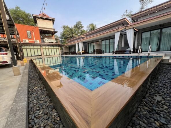 Resort for rent, Na Jomtien location, Wat Yan, a famous tourist attraction in Pattaya. รีสอร์ทให้เช่า พิกัดนาจอมเทียน วัดญาณสถานที่ท่องเที่ยวขึ้นชื่อของพัทยา