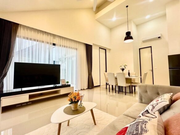 บ้านเดี่ยวชั้นเดียว สไตล์โมเดิร์นรีสอร์ท ห้วยใหญ่ (Re-sale) Single-storey detached house Modern Resort Style, Huai Yai (Re-sale).