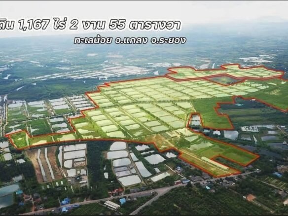 ขายที่ดินแปลงใหญ่สุดปัง! 1,167 ไร่ 2 งาน 55 ตร.ว. Selling the biggest plot of land! 1,167 rai, 2 ngan, 55 sq.w.