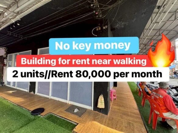 Building for Rent xan open Shop or BAR. ปล่อยเช่าตึก 2 คูหา ไม่มีค่าเซ้ง