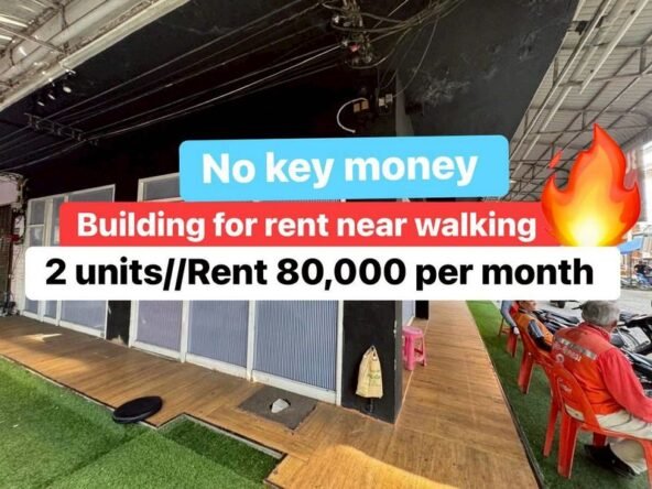 Building for Rent xan open Shop or BAR. ปล่อยเช่าตึก 2 คูหา ไม่มีค่าเซ้ง