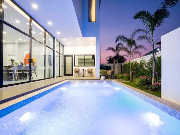 📍Luxury Pool Villa Pattaya (Na Jomtien, near the motorway). Luxury Pool Villa พัทยา (นาจอมเทียน ใกล้มอเตอร์เวย์)